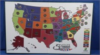 50 States Commemorative Quarters Map (not