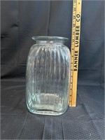 Blue Tinted Glass Jar / Vase