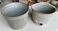 Galvanized Pale and Feeder Bucket