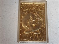 Jiggly Puff Pokemon 24kt gold plated card