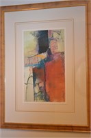 Abstract Lithograph "Cadence II" 12/495 Signed