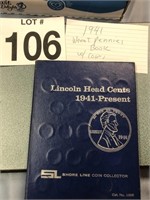 Book of 1941 Wheat Pennies