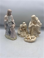 Nativity & Jesus & child (needs good cleaning)