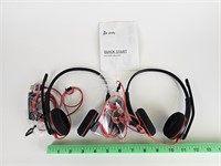 (2) Plantronics Headset 3200 Series