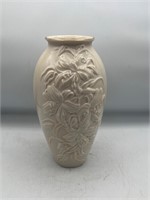 Lenox Fine Ivory Lily Embossed Vase 9 " USA