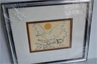 Pablo Picasso Lithograph "Blue Dove with Sun"