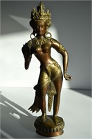 Antique Nepalese Bronze Hindu Goddess Sculpture