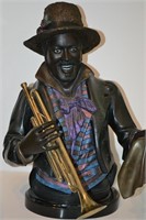 Bronze Sculpture "Trumpeter" by Aly Matthews