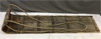 Antique Toboggan Wood W/ Rope
