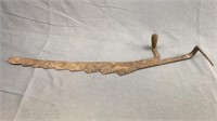 Antique Wood Handle Scythe