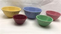 Ovenware 5pc Nesting Bowl Set Made In Usa
