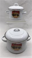 2 Vintage Campbells Soup Pans W/ Lids
