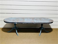 Painted Oval Display Table