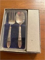 1847 Rogers Baby Fork Spoon Set