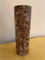 Pigeon Forge Pottery Brown Drip Vase