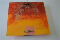 Paintings on Lucite 3 Contemporary Abstracts Orig.