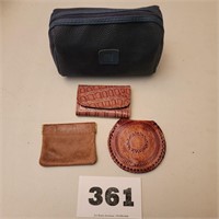 Leather Coin Pouch Lot
