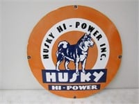 Porcelain Husky Hi-Power 30in.x30in. Round Sign
