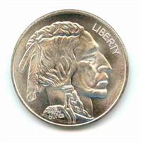 1 oz .999 Fine Silver Round - Buffalo Nickel Coin