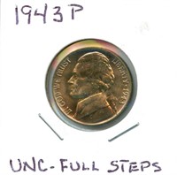 1943-P Uncirculated Jefferson Nickel - Silver