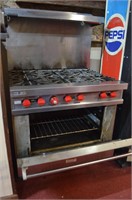 Vulcan Gas 6 Top commercial stove with oven