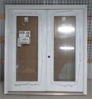 Mastercraft insulated oak and steel french door.