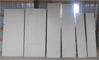 (6) Interior door slabs. Sizes includes (2) 16" x