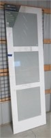 Jeld-Wen 3-glass panel primed wood door slab.