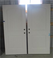 (2) Matching Lumbermen's steel exterior doors