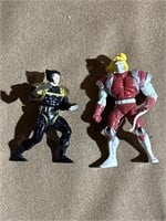 Vintage Marvel Wolverine & Steel Sabertooth Figure