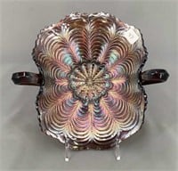 Peacock Tail card tray shaped bonbon - amethyst