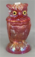 Covered Owl - red slag