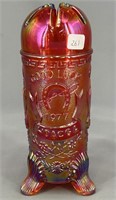 1977 HOACGA Good Luck hatpin holder - red