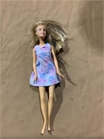 Barbie Doll In Short Flower Dress