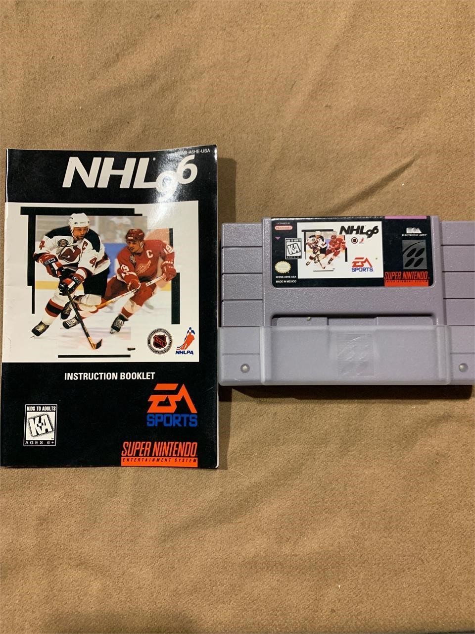 NHL 96 Super Nintendo Game