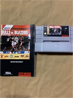 Bulls vs Blazers Super Nintendo Game
