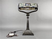 Vintage Tiffany Style Bankers Lamp