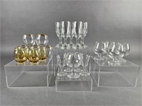 Vintage Variety of Bar ware  Glasses