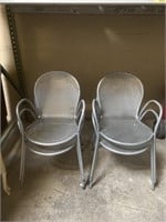 4 MCM Aluminum Chairs