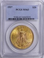1927 Saint-Gaudens Gold Double Eagle PCGS MS-63