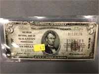 Scranton, PA $5.00 Bank Note