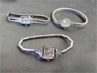 (3) Vintage Petite Ladies Watches