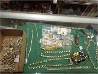 Earrings, Necklace, Bracelets, Choker, Pin