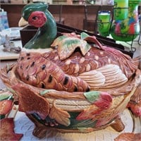 Pheasant  Bowl and Platter