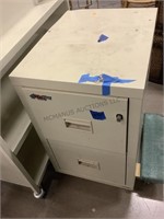 Fire King turtle storage 2 drawer file cabinet