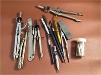 Set of Vintage Drafting Tools
