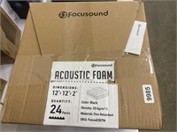 Lot of (2) Boxes of Acoustic Foam Tiles in Black