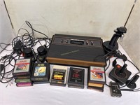 Atari CX2600A console, games, controllers