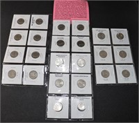 24 Jefferson Nickels: 1939 to 1959 &