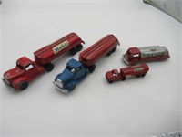 TootsieToy Gas and Fuel Truck Lot of (4)